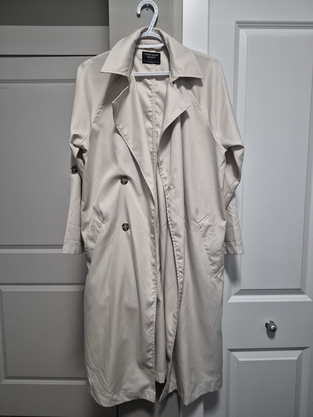 Banana Republic Women's Cream Trench Coat